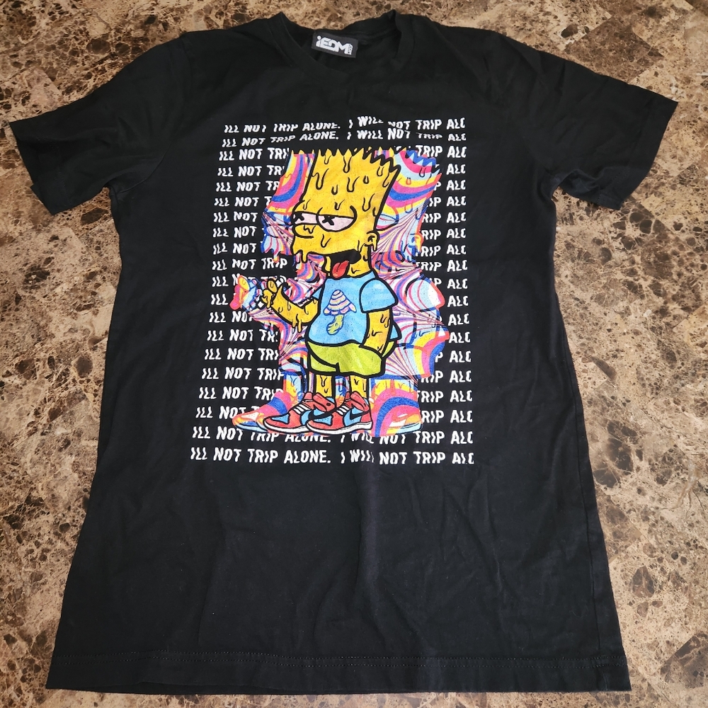 iEDM.COM Bart Simpson I Will Not Trip Alone Medium
